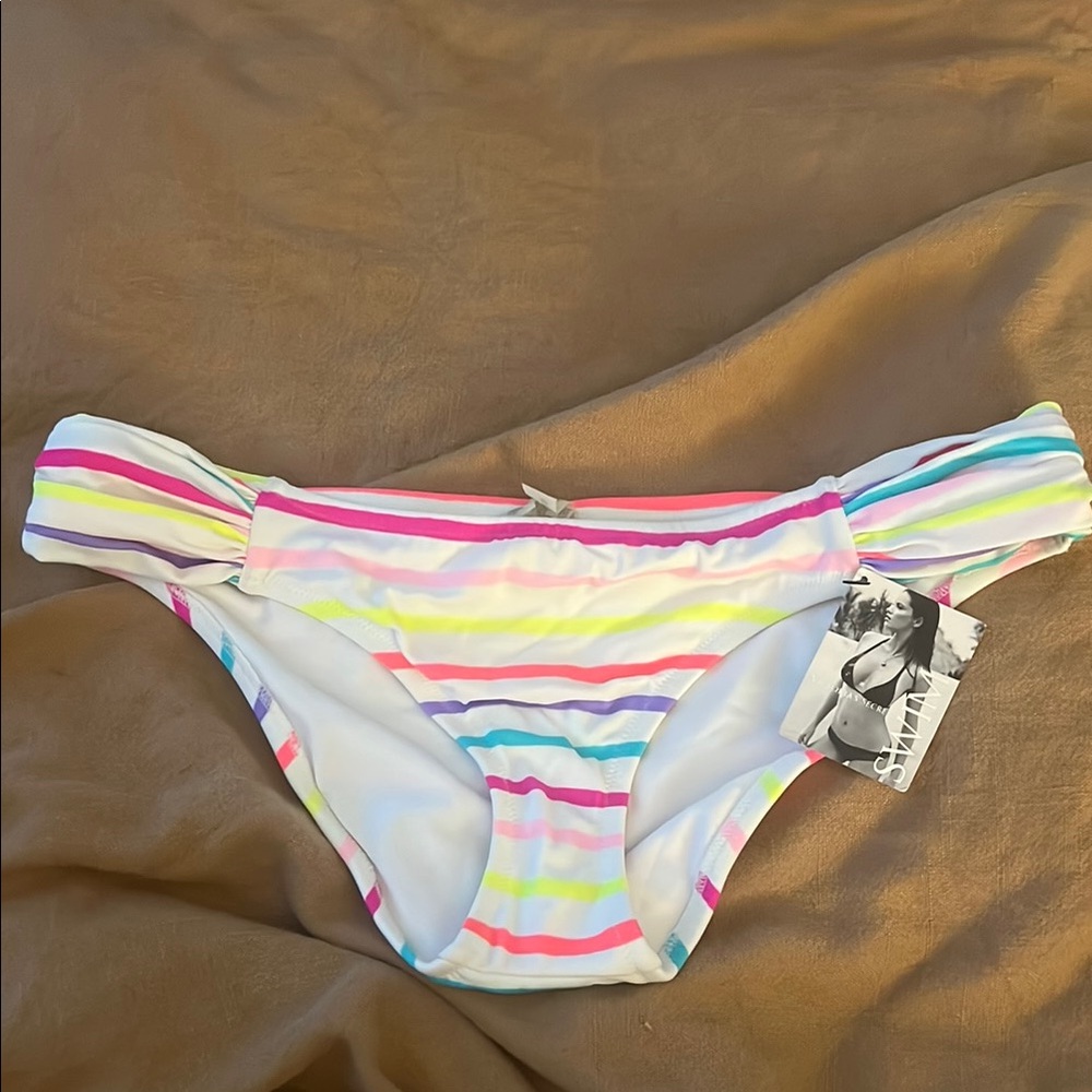 Victoria's Secret Multicolor Striped Bikini Bottom
